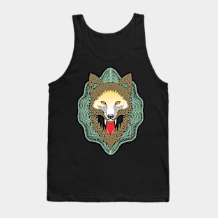 Polygonal wolf Tank Top